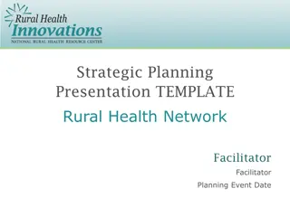 Innovative Strategies for Rural Health Network Planning