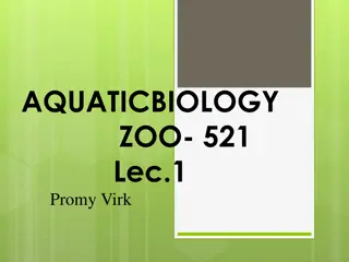 Exploring Aquatic Ecosystems and Marine Environments