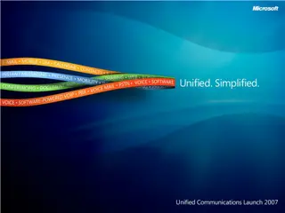 Microsoft IT Unified Communications Deployment Overview