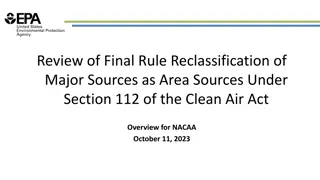 Reclassification of Major Sources under Clean Air Act: Overview & Framework