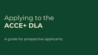 Guide to Applying for ACCE+ DLA PhD Projects