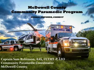 Innovative Community Paramedic Program in McDowell County