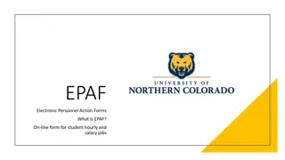 EPAF for Student Employment