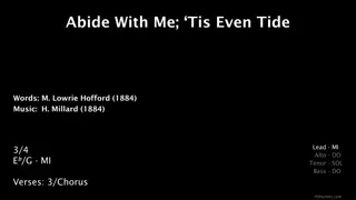Abide With Me; Tis Even Tide - Versatile Visuals