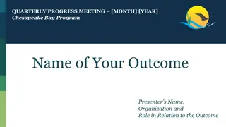 Chesapeake Bay Program Quarterly Progress Meeting Analysis