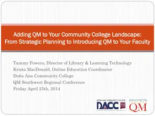 Enhancing Online Learning at DACC: A Focus on Quality Matters and Student Success
