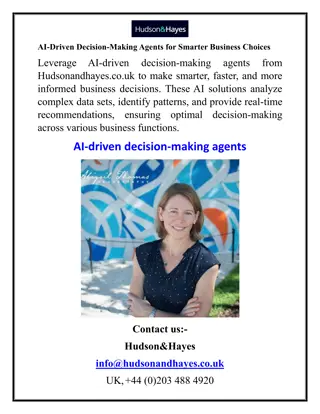 AI-Driven Decision-Making Agents for Smarter Business Choices