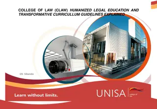 Transformative Guidelines for Humanized Legal Education