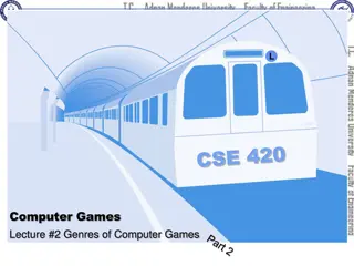 Genres of Computer Games: Vehicle Simulation and More