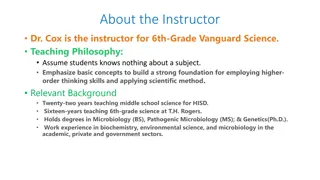 Enhancing Science Education for 6th Grade Students: Dr. Cox's Approach