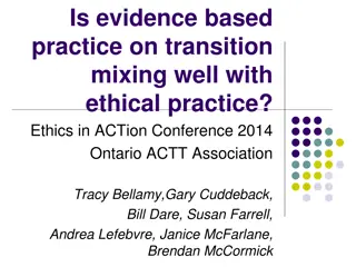 Ethical Considerations in Evidence-Based Practice for Transition Support