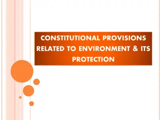 Environmental Provisions in the Indian Constitution