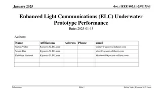 Enhanced Light Communications (ELC) for Underwater LiFi Systems: Prototype Performance Overview
