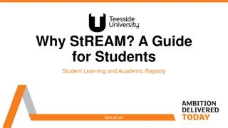 StREAM: A Guide to Student Engagement at Teesside University