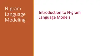 N-gram Language Models and Word Prediction