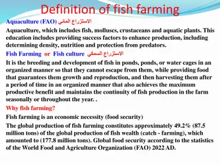 Overview of Fish Farming and its Significance in Aquaculture