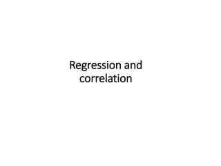 Regression, Correlation, and PMCC