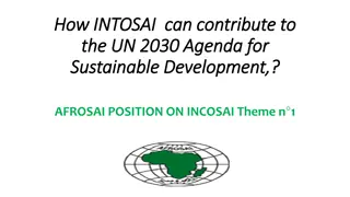 INTOSAI Contribution to UN 2030 Agenda for Sustainable Development
