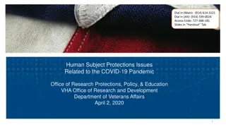 Human Subject Protections in COVID-19 Research