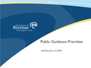 Public Guidance Priorities Overview and New Tax Regulations