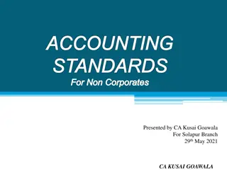 Accounting Standards for Non-Corporates