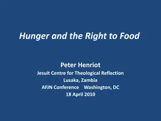 The Right to Food and Hunger Crisis