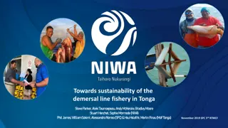 Sustainability Strategies for Tongan Demersal Line Fishery