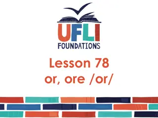 Visual Presentation for Lesson 78 on 