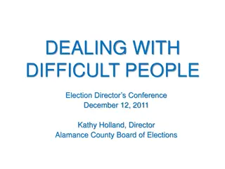 Dealing with Difficult People: Effective Strategies for Election Directors