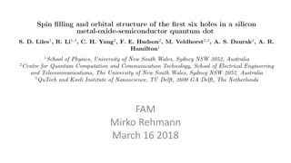 Exploring Quantum Computation with Hole-based Systems