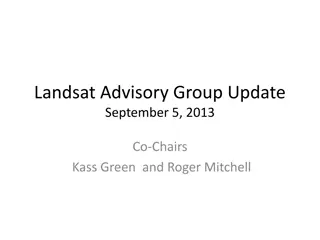 Landsat Advisory Group Update Summary September 2013