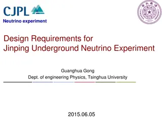 Innovative Neutrino Experiment Design Requirements at Jinping Underground Site