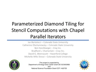 Parameterized Diamond Tiling for Stencil Computations in Chapel