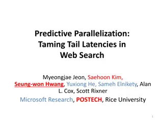 Taming Tail Latencies for Web Search Optimization