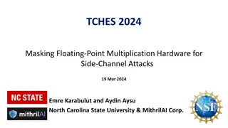 Masking Floating-Point Multiplication Hardware for Side-Channel Attacks Research Overview