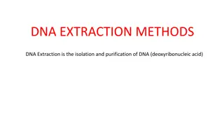 DNA Extraction Methods and Protocols