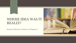 Unveiling Research: Resources, Citations, and Plagiarism