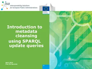 Metadata Cleansing with SPARQL Update Queries