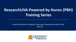 Funding Proposal and SF424 Submission Training Series