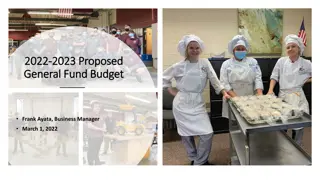 Proposed General Fund Budget Overview for 2022-2023 Fiscal Year