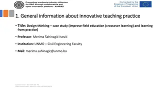 Innovative Teaching Approach: Design Thinking to Enhance Cross-Disciplinary Learning