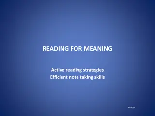 Enhancing Reading Skills for Effective Learning