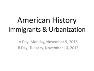 American History: Immigrants & Urbanization