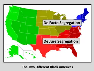 De Facto and De Jure Segregation in Black America