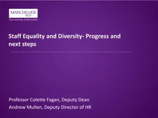 Progress and Initiatives in Staff Equality and Diversity