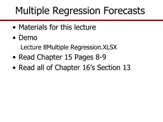 Multiple Regression Forecasts and Forecasting Risks