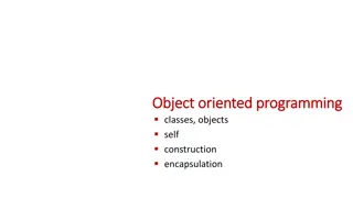 Object-Oriented Programming Paradigm and History