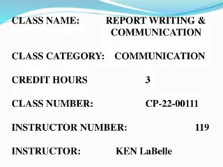 Effective Communication Strategies for Report Writing