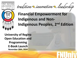 Financial Empowerment for Indigenous Peoples - Enhancing Personal Finance Skills