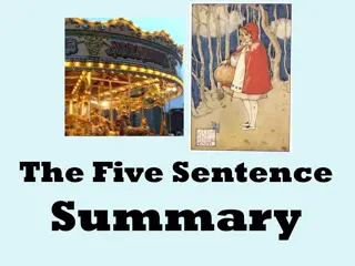 Crafting Effective Summaries